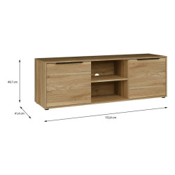 Szafka RTV 150 cm Orkney do salonu | dąb mauvella