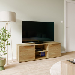 Szafka RTV 150 cm Orkney do salonu | dąb mauvella