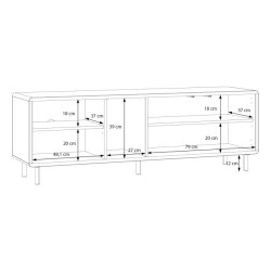Szafka RTV 160 cm Playly do salonu | Domowanie