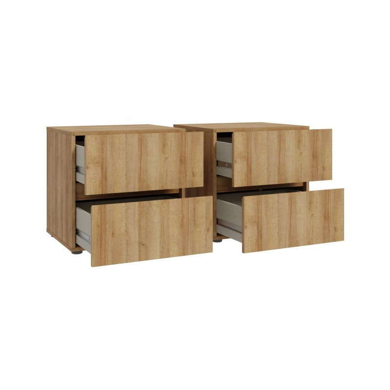Zestaw 2 szafek nocnych 50 cm Lenybelardo do sypialni