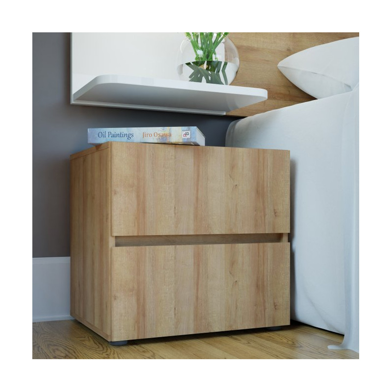 Zestaw 2 szafek nocnych 50 cm Lenybelardo do sypialni