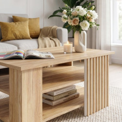 Stolik kawowy 100x60 cm Arank CFTT5242 dąb mauvella/piaskowy