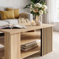 Stolik kawowy 100x60 cm Arank CFTT5242 dąb mauvella/piaskowy