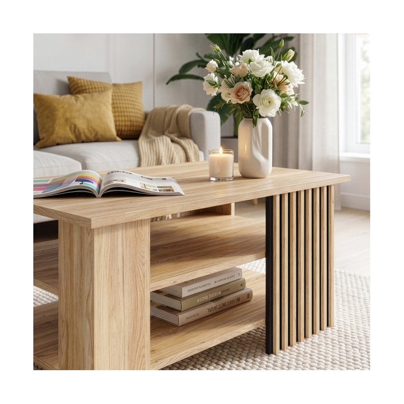 Stolik kawowy 100x60 cm Arank CFTT5242 dąb mauvella/piaskowy