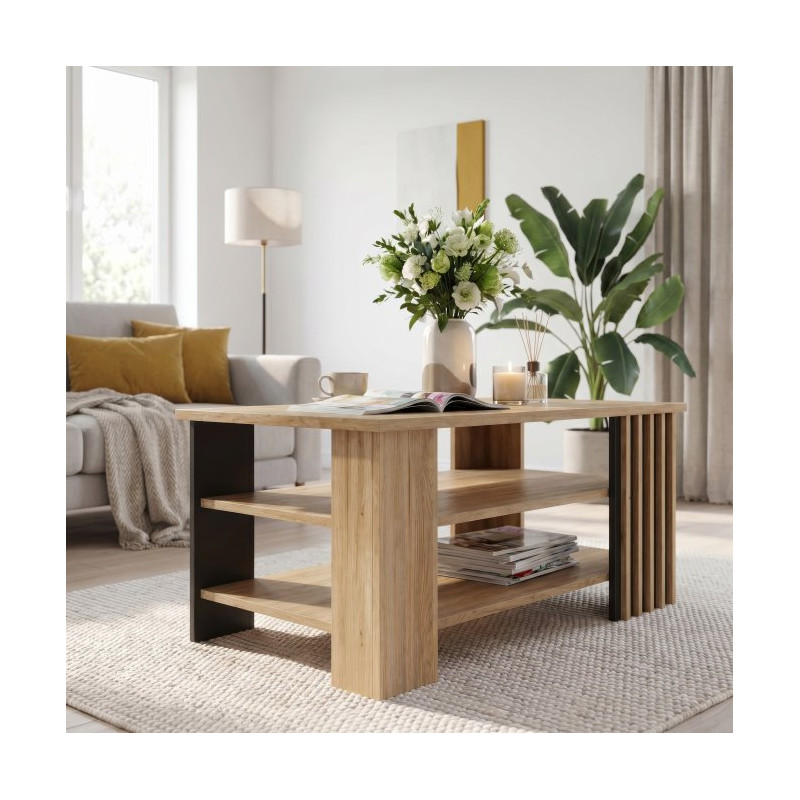 Stolik kawowy 100x60 cm Arank CFTT5242 dąb mauvella/piaskowy