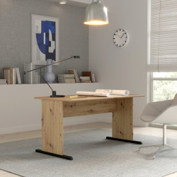 Nowoczesne biurko dąb artisan 144x72 cm – FORTE | Domowanie