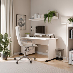 Nowoczesne biurko piaskowy 144x72 cm – FORTE | Domowanie