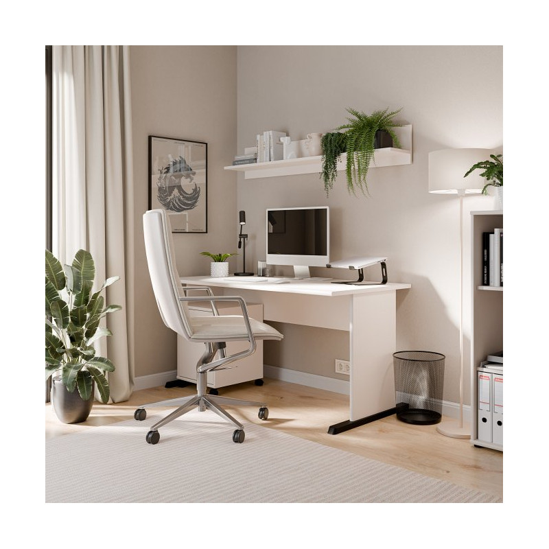 Nowoczesne biurko piaskowy 144x72 cm – FORTE | Domowanie