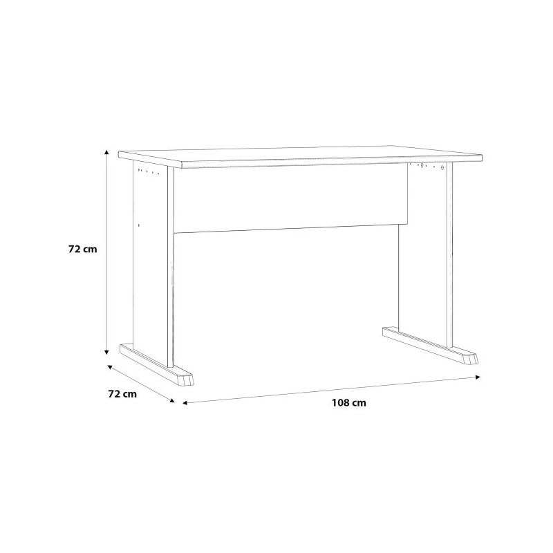 Biurko 110x70 cm Archbox T2KT23 piaskowy