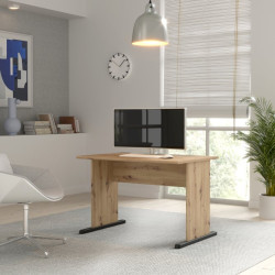 Biurko 110x70 cm dąb artisan – nowoczesne i funkcjonalne | Domowanie
