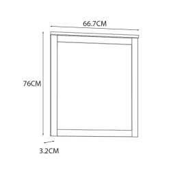 Lustro 67x76 cm Chisbury BHLD23 | domowanie.pl