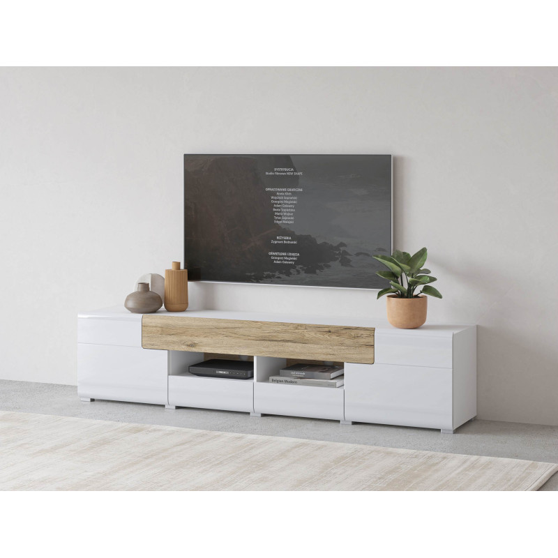 Szafka RTV 208 cm Toledo Helvetia | Domowanie.pl
