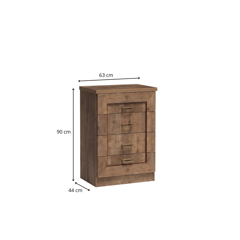 Komoda 63cm Tadeusz T4 dąb lefkas - domowanie.pl