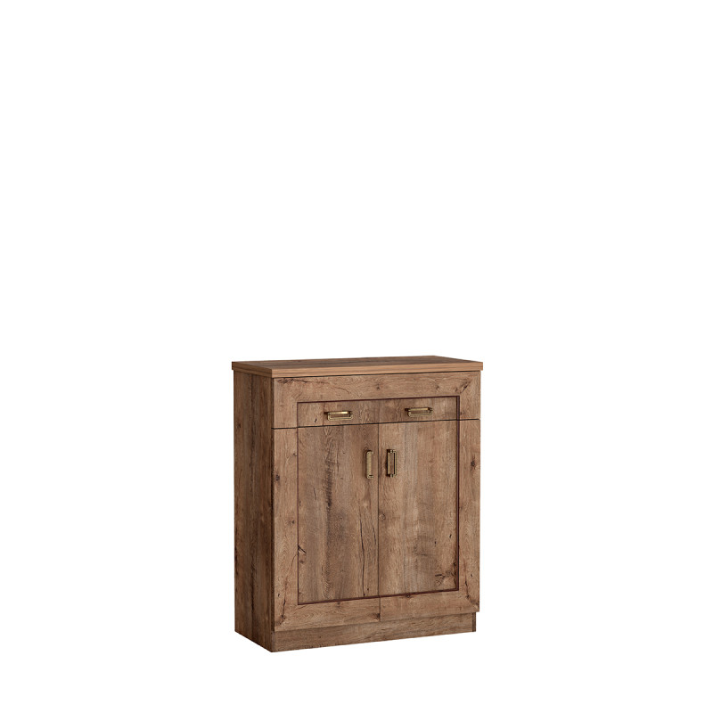 Komoda 90cm Tadeusz T2 dąb lefkas/dąb stuletni - domowanie.pl