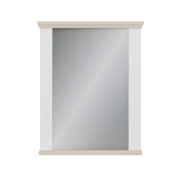 Lustro 70x87 cm Pontypool PNTD04 | biały/dąb riva