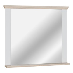 Lustro 99x87 cm Pontypool PNTD05 | biały/dąb riva