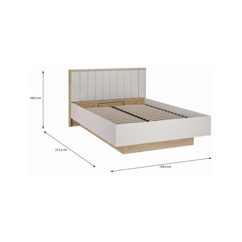 Łóżko 140x200 SVLL1141B – komfort snu i ponadczasowy styl