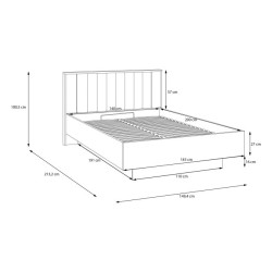 Łóżko 140x200 SVLL1141B – komfort snu i ponadczasowy styl