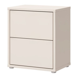 Piaskowa szafka nocna 50 cm Sophistispace z szufladami