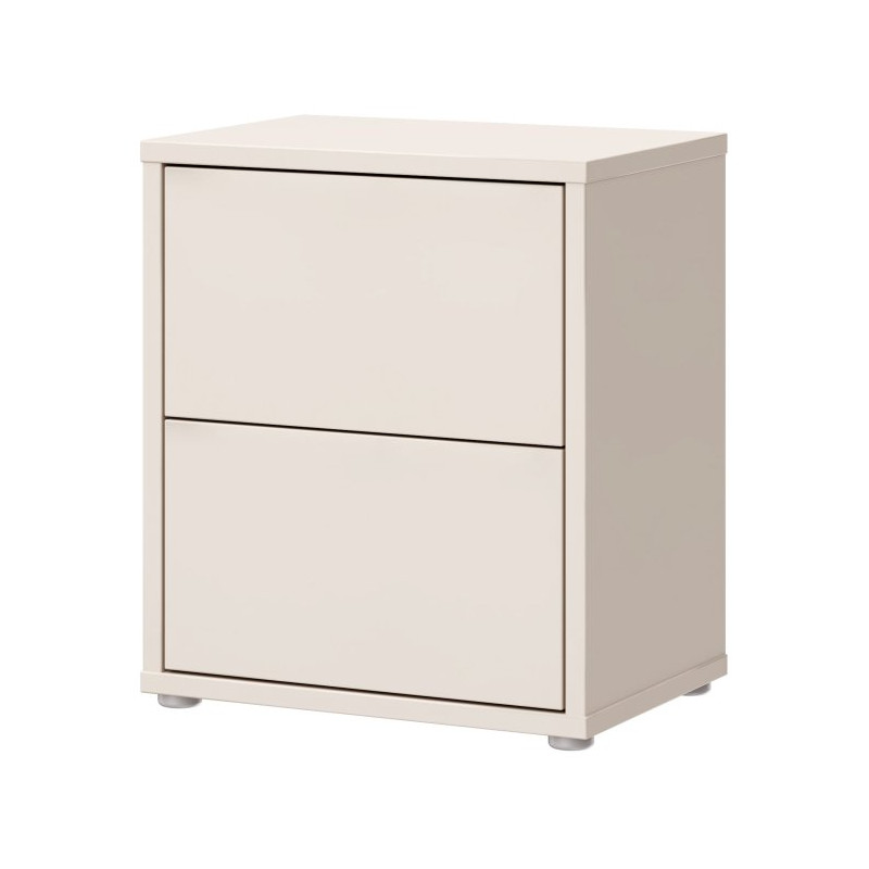 Piaskowa szafka nocna 50 cm Sophistispace z szufladami