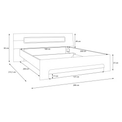 Łóżko Tiziano 160x200 – komfort snu i ponadczasowy styl