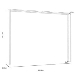 Listwa okalająca do szafy 270 cm z oświetleniem LED