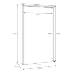 Listwa okalająca do szafy 120 cm Sophistispace | Meble Forte