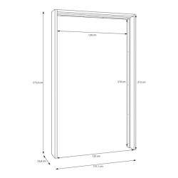 Listwa okalająca do szafy 120 cm Sophistispace | Meble Forte