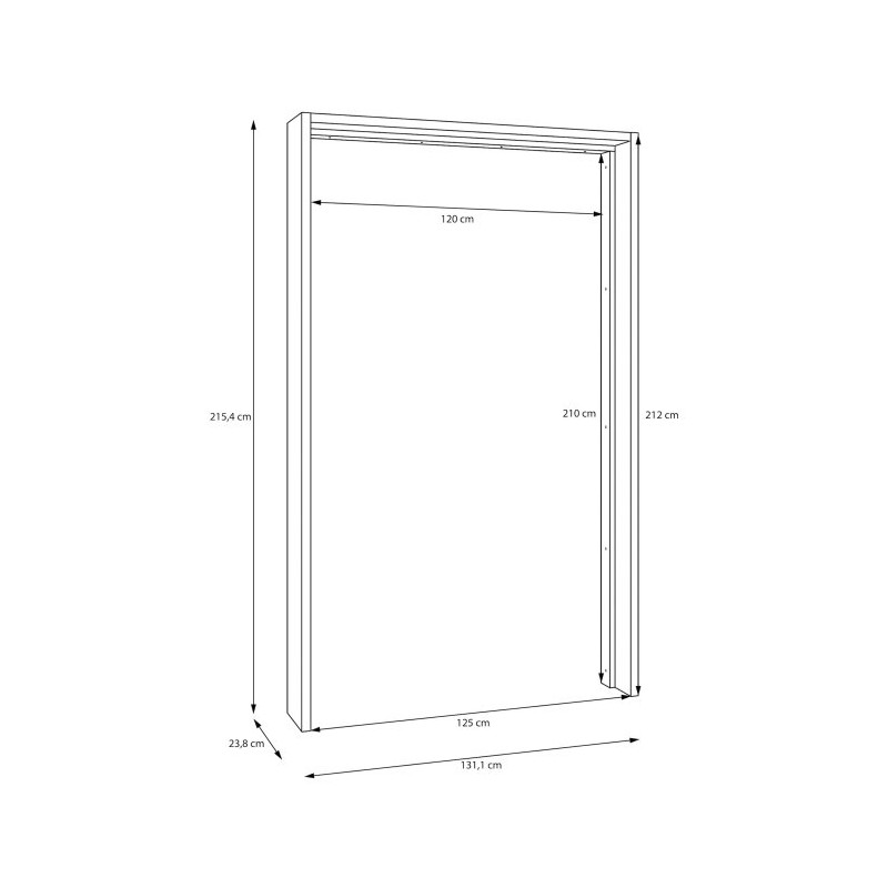 Listwa okalająca do szafy 120 cm Sophistispace | Meble Forte
