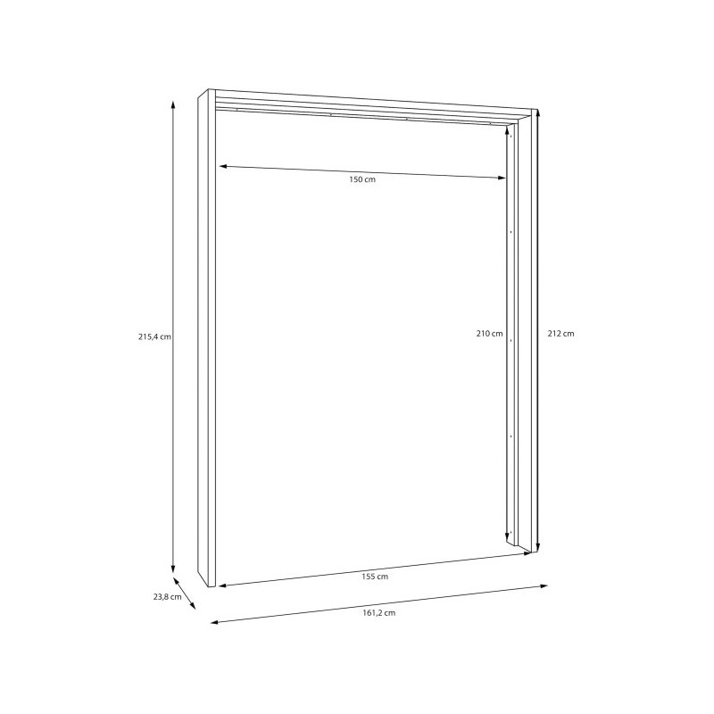 Listwa okalająca do szafy 150 cm Sophistispace | Meble Forte