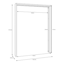 Listwa okalająca do szafy 150 cm Sophistispace | Meble Forte