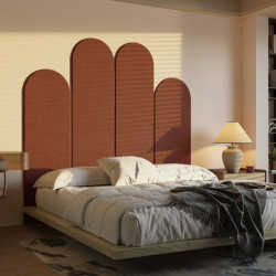 Zagłówek Textil Panels TXPL01ST – 4 panele | kolor terakota