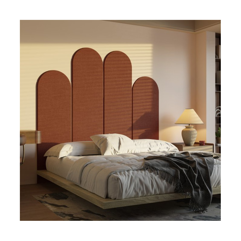 Zagłówek Textil Panels TXPL01ST – 4 panele | kolor terakota