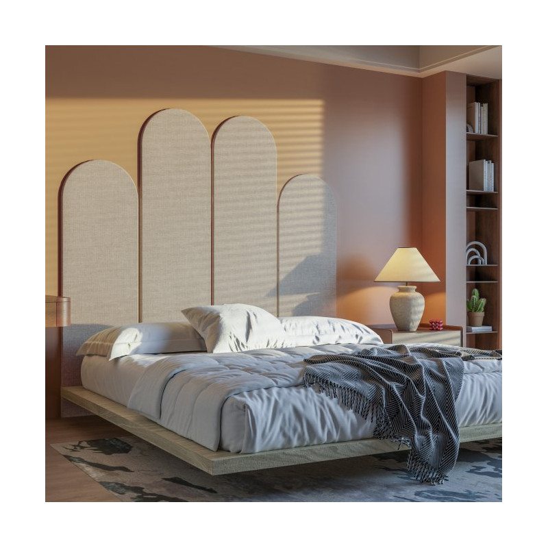 Zagłówek Textil Panels TXPL01ST – 4 panele | kolor pinia biała