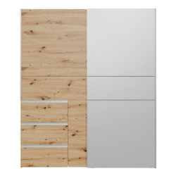 Szafa 170 cm WINN 2 z lustrem – dąb artisan