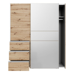 Szafa 170 cm WINN 2 z lustrem – dąb artisan