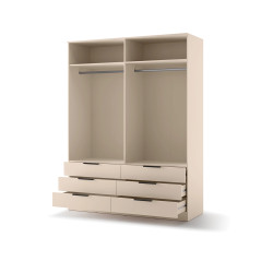 Szafa z lustrem 4D6S Avera AV-01 piasek pustyni Lenart
