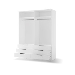 Szafa z lustrem 4D6S Avera AV-01 biały Lenart