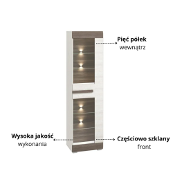 Witryna Blanco 02 ML Meble Kolekcja Blanco
