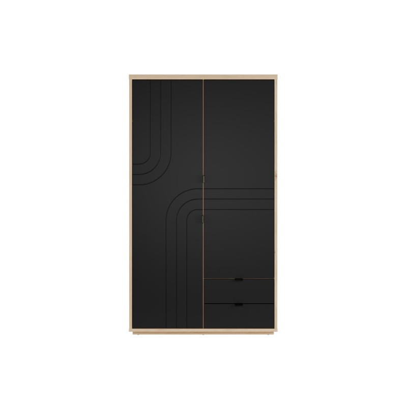 Szafa ubraniowa 115 cm Auriquet  z szufladami i półkami