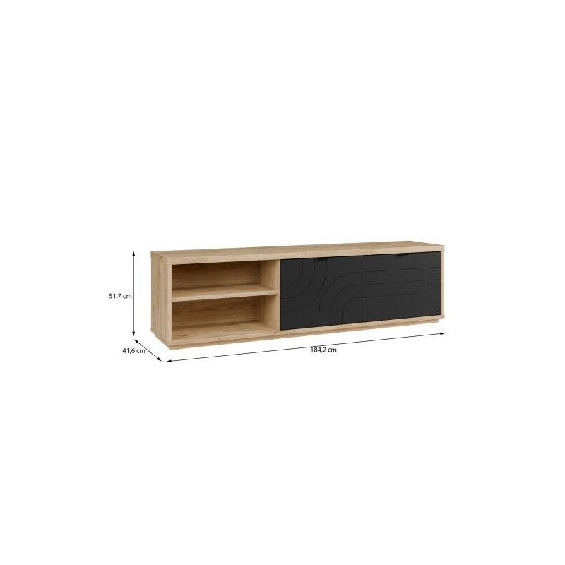 Szafka RTV 185 cm Auriquet do salonu | Domowanie