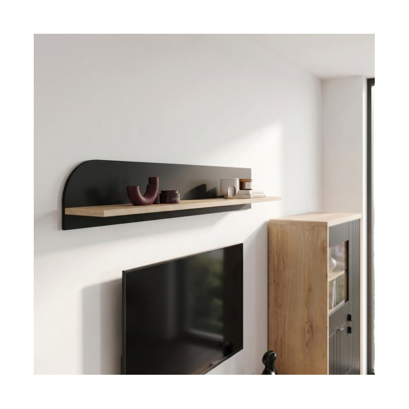 Półka ścienna 140 cm Archbox | kolor dąb artisan