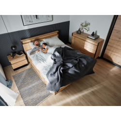 Łóżko z oświetleniem Quant QS-02 (160) Lenart