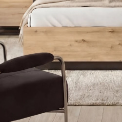 Łóżko oświetleniem Quant QS-02(160) Lenart - domowanie.pl