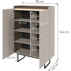 Komoda LG-01 LAGO z LED | Domowanie.pl