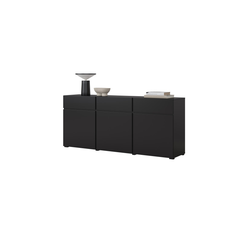 Komoda 3D3S Cross 43 Czarny Onyx Helvetia Wieruszów