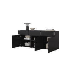 Komoda 3D3S Cross 43 Czarny Onyx Helvetia Wieruszów