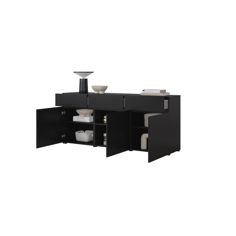 Komoda 3D3S Cross 43 Czarny Onyx Helvetia Wieruszów