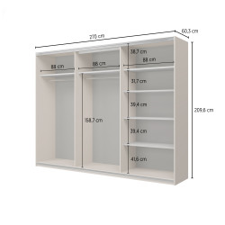 Szafa Cube 270 kaszmir Congo 24KCOF69 | Domowanie.pl
