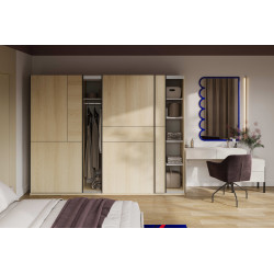 Szafa przesuwna 270 cm Cube dąb Lindberg – kup teraz